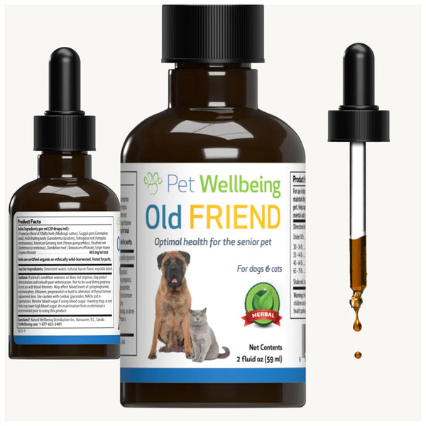 Old friend for your senior cat is made with natural ingredients like ginseng root and astragalus root