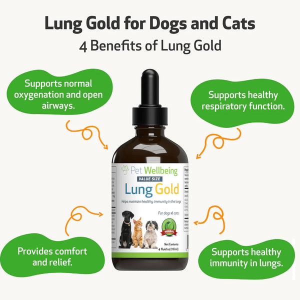 Lung Gold  Lower Respiratory Tract Support for Cats