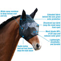UltraShield Fly Mask with Ears For Horses (Cob Size)