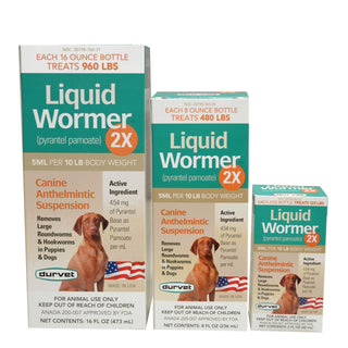 Liquid Wormer 2X Canine Anthelmintic Suspension (16 oz)