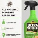 Absorbine Ultrashield Green Natural Fly Repellent For Horses (32 oz)