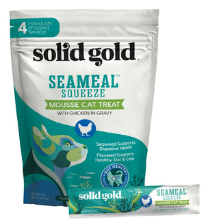 Solid Gold SeaMeal Squeeze with Chicken in Gravy treat for cats