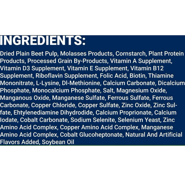 List of ingredients on the package of Equus Magnificus The German Beet Treats