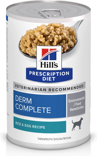 Hills derm complete canned dog food