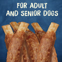Busy Rib Hide Long-Lasting Beef Hide Chew Small/Medium Dog Treat for senior and adult