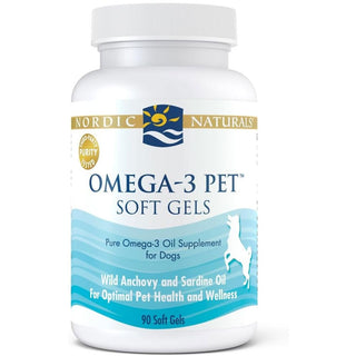 Nordic Naturals Omega-3 Pet Soft Gels Supplement for Dogs, 90 Count