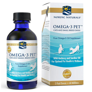 Nordic Naturals Omega-3 Pet Oil Supplements For Cats & Small Breed Dogs, 2-oz