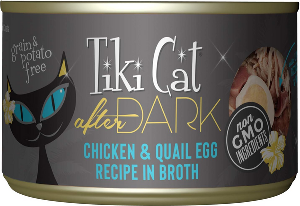 Tiki Cat After Dark Chicken & Quail Egg in Broth Canned Food for Cats