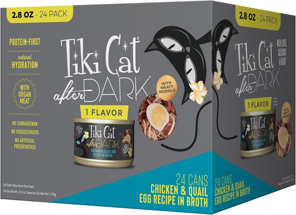 Tiki Cat After Dark Chicken & Quail Egg in Broth Canned Food for Cats