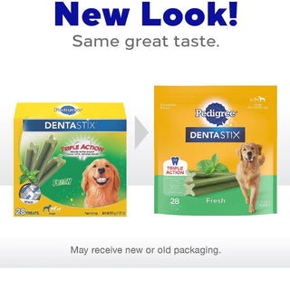 Pedigree Dentastix Fresh Mint Flavored Large Dental Dog Treats new look