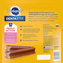 Pedigree Dentastix Dual Flavored Bacon & Chicken Flavored Large Dental Dog Treats backside