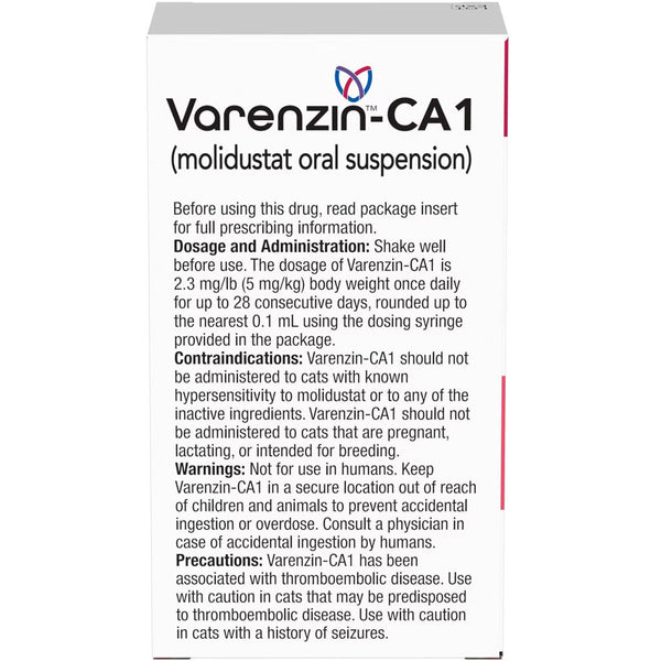 Varenzin - CA1 (Molidustat) Oral Suspension backside