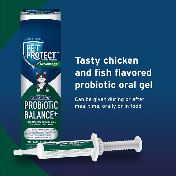 Pet Protect Probiotic Balance Plus Oral Gel Endurosyn for Cats chicken & fish flavor