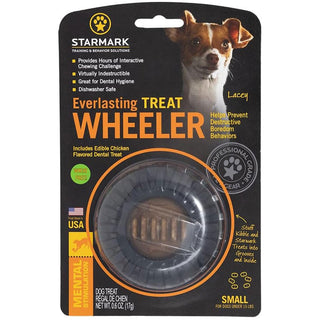 Starmark Everlasting Treat Wheeler Tough Dog Chew Toy Small