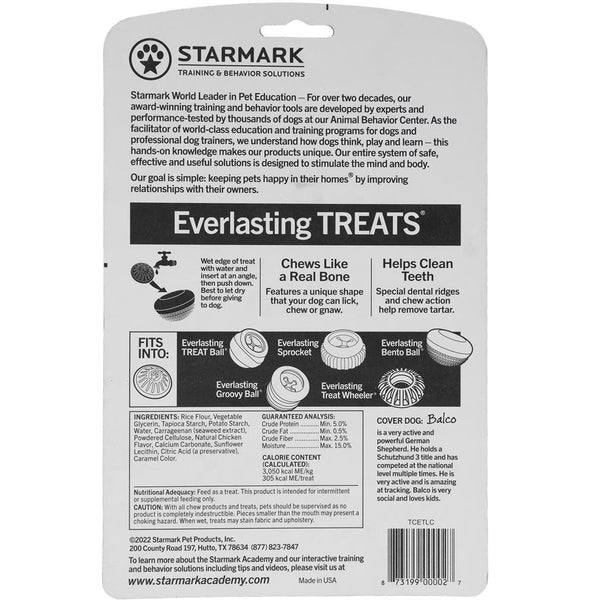 Starmark Everlasting Treats Chicken Flavor Dental Chews Large Backside