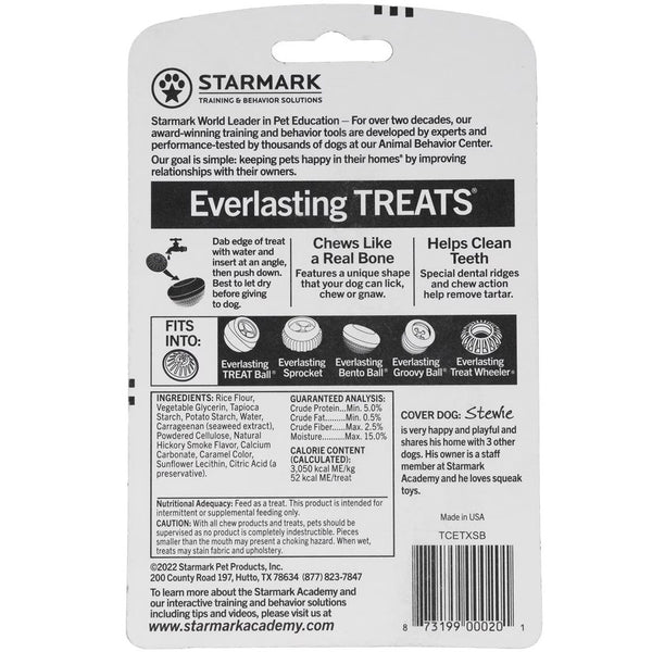 Starmark Everlasting Treats Natural Hickory Smoke Flavor Dental Chews small backside