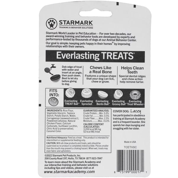 Starmark Everlasting Treats Chicken Flavor Dental Chews Small Backside