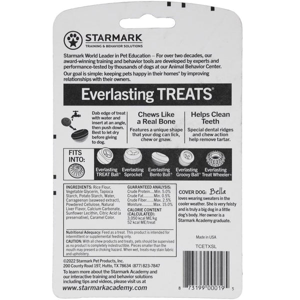 Starmark Everlasting Treats Liver Flavor Dental Chews Small backside