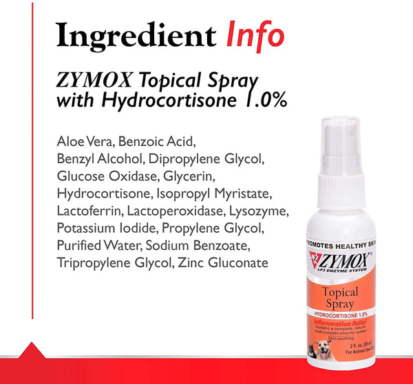 Zymox Veterinary Strength Topical Spray bottle for dogs and cats